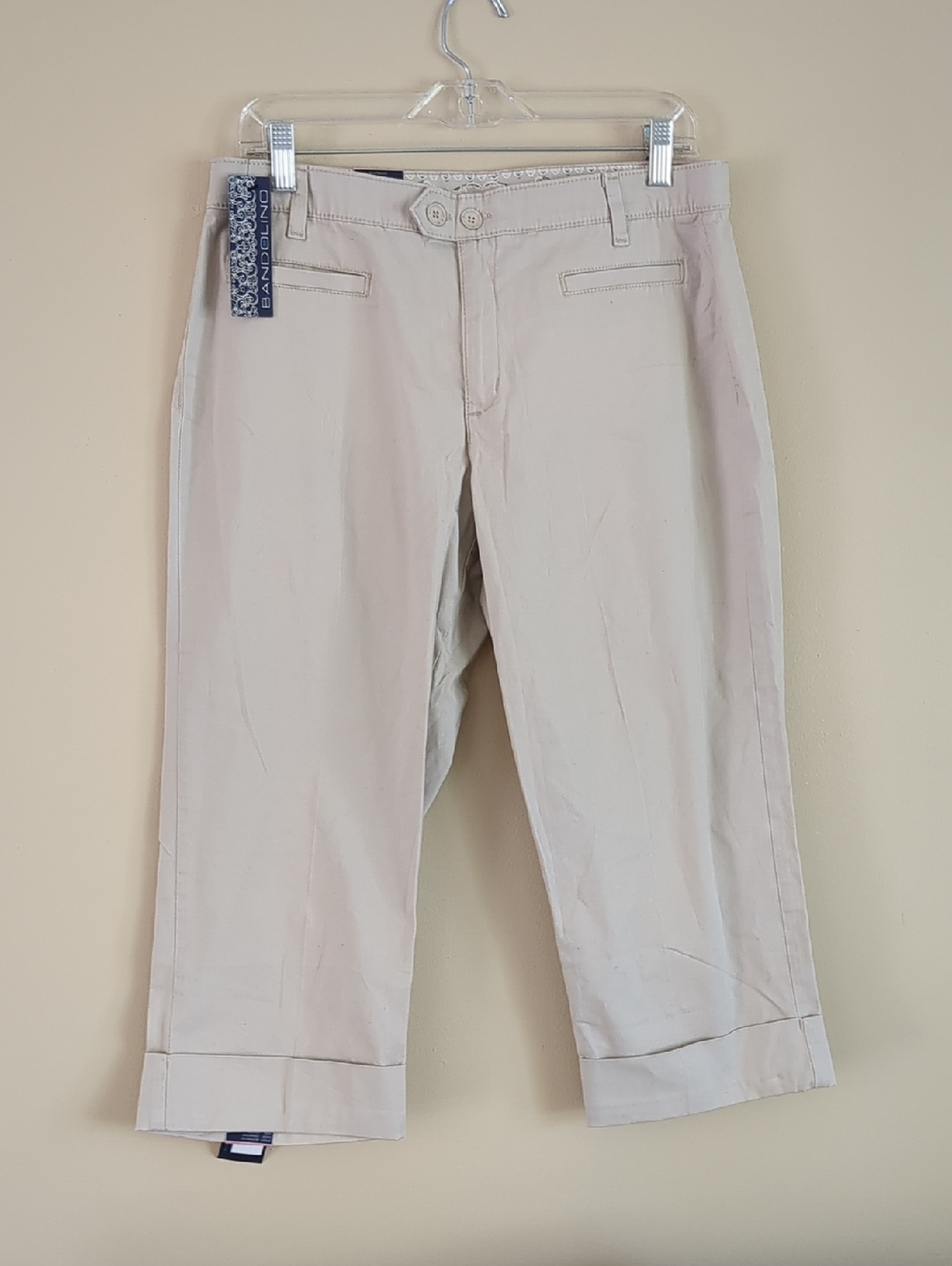 NWT Size 10 Bandolino Capri Pants Creamstone Maureen Capris